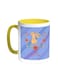 Happy Mother's Day Printed Coffee Mug Yellow White 11 ounce