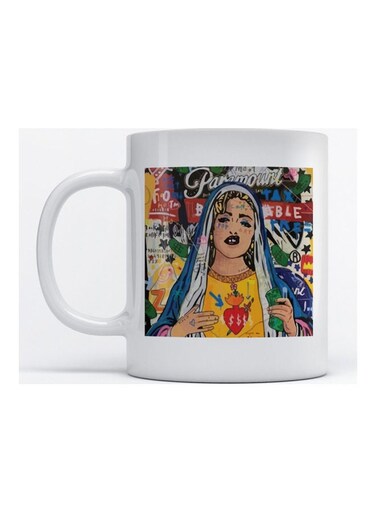 Mug Pop Art for Coffee and Tea White