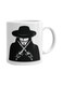 Unicorn Printed Ceramic Mug White/Black