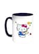 Hello Kitty Printed Coffee Mug Blue/White 11ounce