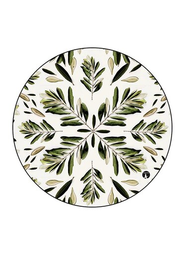 Leaves Printed Fridge Magnet Multicolour 5.5 x 5.5cm