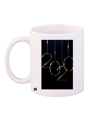 2020 Printed Coffee Mug White/Black/Gold 11ounce