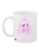 Anime Girl Printed Coffee Mug White/Pink 11ounce