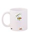 Cartoon Printed Coffee Mug White/Blue/Green 11ounce