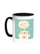 I Love My Mom Printed Coffee Mug Black/White 11ounce