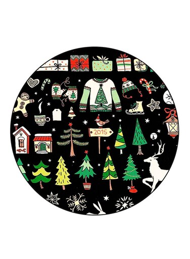 Christmas Printed Fridge Magnet Multicolour