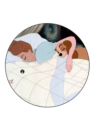 Disney Printed Fridge Magnet Round Multicolour