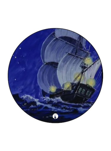 The Anime Jazeerat Al Kanz Printed Fridge Magnet Blue/Black/Yellow