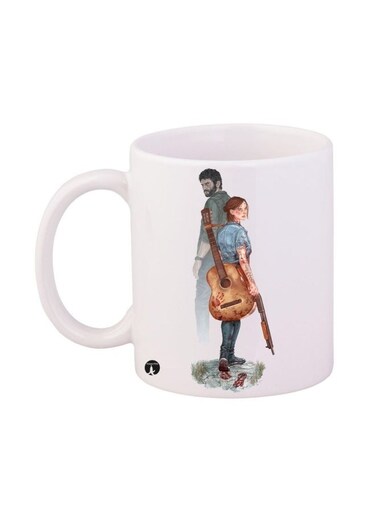 The Last Of Us Printed Coffee Mug White/Blue/Green 11ounce