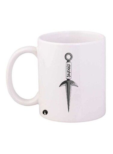 The Anime Naruto Printed Mug White/Grey