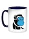 Cartoon Monkey Printed Coffee Mug Blue/Black/White