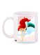 The Little Mermaid Printed Coffee Mug White/Blue/Red 11ounce