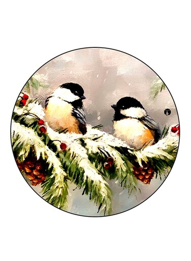 Birds Printed Fridge Magnet Multicolour
