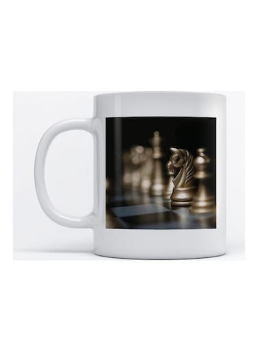 Mug Chess for Coffee and Tea White