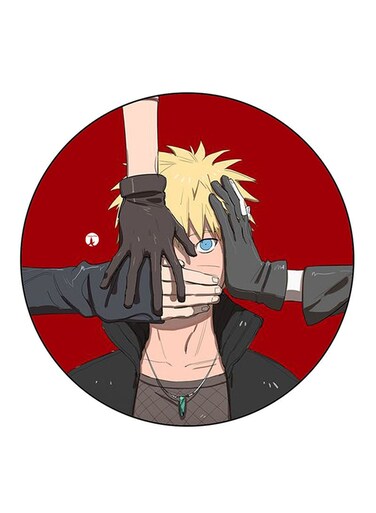 Anime Naruto Printed Fridge Magnet Round Multicolour