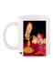 Cartoon Printed Coffee Mug White/Yellow/Brown 11ounce