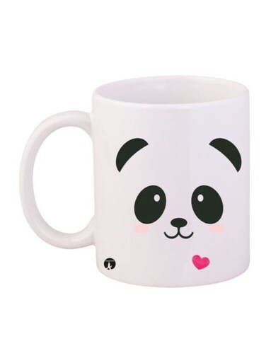 Panda Printed Coffee Mug White/Black/Pink