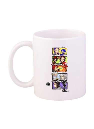 Game Sonic Character Printed Mug White/Red/Purple Standard Size