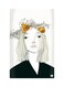 Printed Fridge Magnet Black/White/Yellow 8.5x0.4x5.5cm