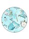 Cinderella Printed Fridge Magnet Round Multicolour