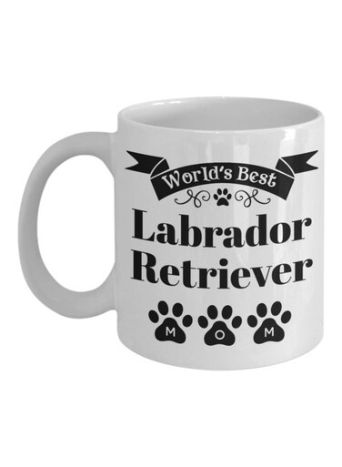 World's Best Labrador Retriever Printed Coffee Mug White/Black