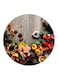 Food Printed Fridge Magnet Round Multicolour