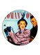 Vintage Art Printed Fridge Magnet Multicolour