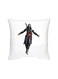 Assassins Creed Printed Decorative Cushion White/Grey/Red 16x16inch