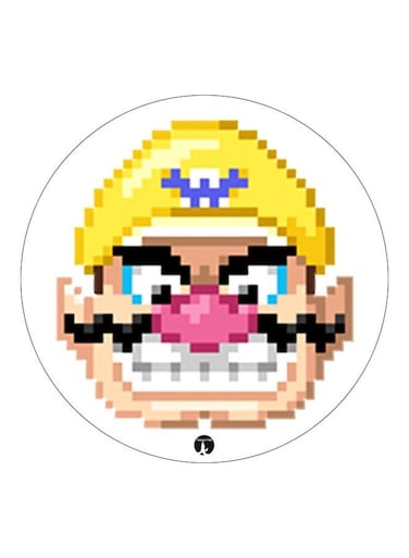 Cartoon Printed Fridge Magnet Yellow/Beige/Pink 5.5cm