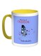 Meaning Of Fashion Printed Coffee Mug Blue/White/Yellow 11ounce