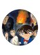 Anime Detective Conan Theme Printed Fridge Magnet Red/Blue/Orange