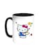Hello Kitty Printed Coffee Mug Black/White 11ounce