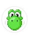 Super Mario Printed Fridge Magnet Green/White/Black