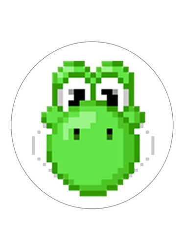Super Mario Printed Fridge Magnet Green/White/Black