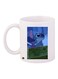 Mouse Printed Coffee Mug White/Blue/Green 11ounce