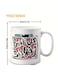 Ceramic Mug with Arabic Inspirational Quote "Every Delay is a Shame" in Black