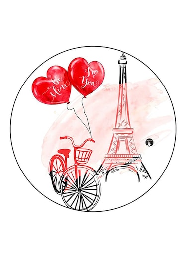 Effiel Tower Printed Fridge Magnet Multicolour