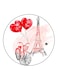 Effiel Tower Printed Fridge Magnet Multicolour