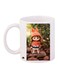Doll Printed Coffee Mug White/Green/Orange 11ounce