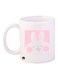 Printed Coffee Mug White/Pink Standard Size 11 ounce