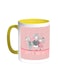 Happy Mother's Day Printed Coffee Mug Yellow/White 11ounce