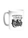 Motorcycle Printed Coffee Mug White 11ounce