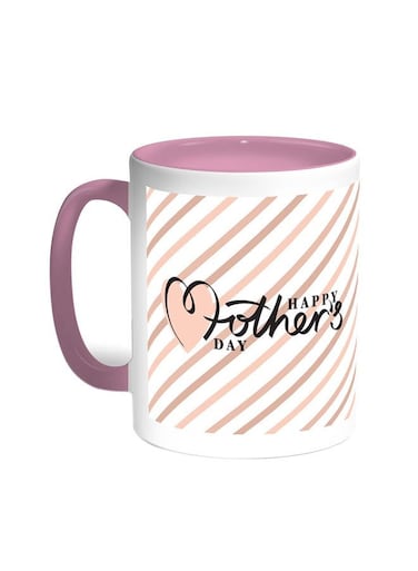 Happy Mother's Day Printed Coffee Mug Pink/White 11ounce