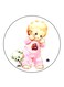 Baby Printed Fridge Magnet Round Multicolour
