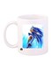 Sonic Video Game Printed Coffee Mug White/Blue/Yellow