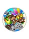 Video Game Crash Printed Fridge Magnet k/Yellow/Green