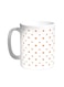 Motifs Of Small And Large Stars Printed Coffee Mug White 11ounce