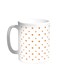 Motifs Of Small And Large Stars Printed Coffee Mug White 11ounce