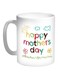 Happy Mother's Day Printed Coffee Mug White/Green/Pink 325ml
