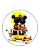 Disney Printed Fridge Magnet Round Multicolour